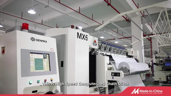 コンピューターシャトルレス多針キルティングマシン